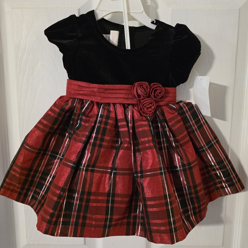 NWT Bonnie Jean Holiday Dress 6-9 Months